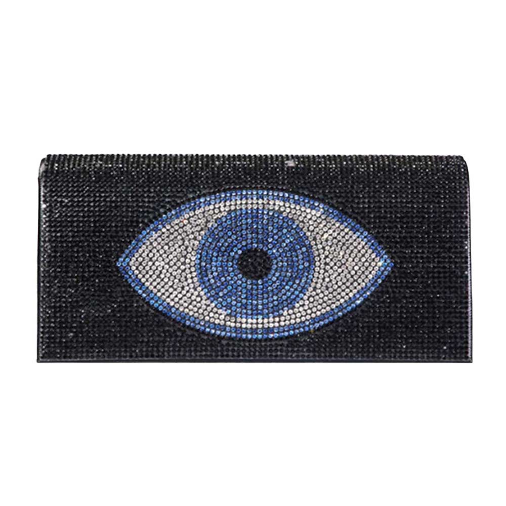 Red This Shimmery Evil Eye Evening Clutch Crossbody Bag will add a touch of glamour to any night out. The spacious interior makes this bag functional while still being fashionable. Perfect gift ideas for a birthday, holiday, Christmas, anniversary, Valentine's Day, or any special occasion. Regalo Navidad, Regalo Cumpleanos