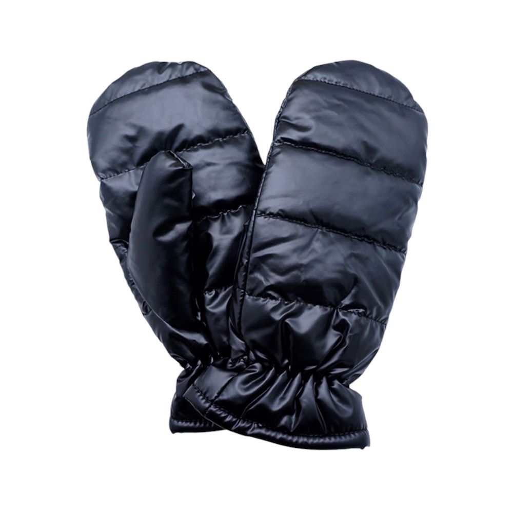 Black Shiny Puffer Mitten Gloves, Experience ultimate warmth and style with our mitten gloves. Made from high-quality materials, these gloves will keep your hands cozy and protected in cold weather. Surprise your loved ones with the gift of warmth and style this winter, wrapped up in these beautiful gloves.