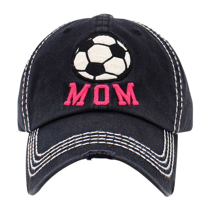 Black Soccer Mom Message Vintage Baseball Cap, keep your styles on even when you are relaxing at the pool or playing at the beach. Large, comfortable, and perfect for keeping the sun off of your face and neck. An excellent gift for your mom on her birthday, Mother's Day, Valentine's Day, or any other meaningful occasion.