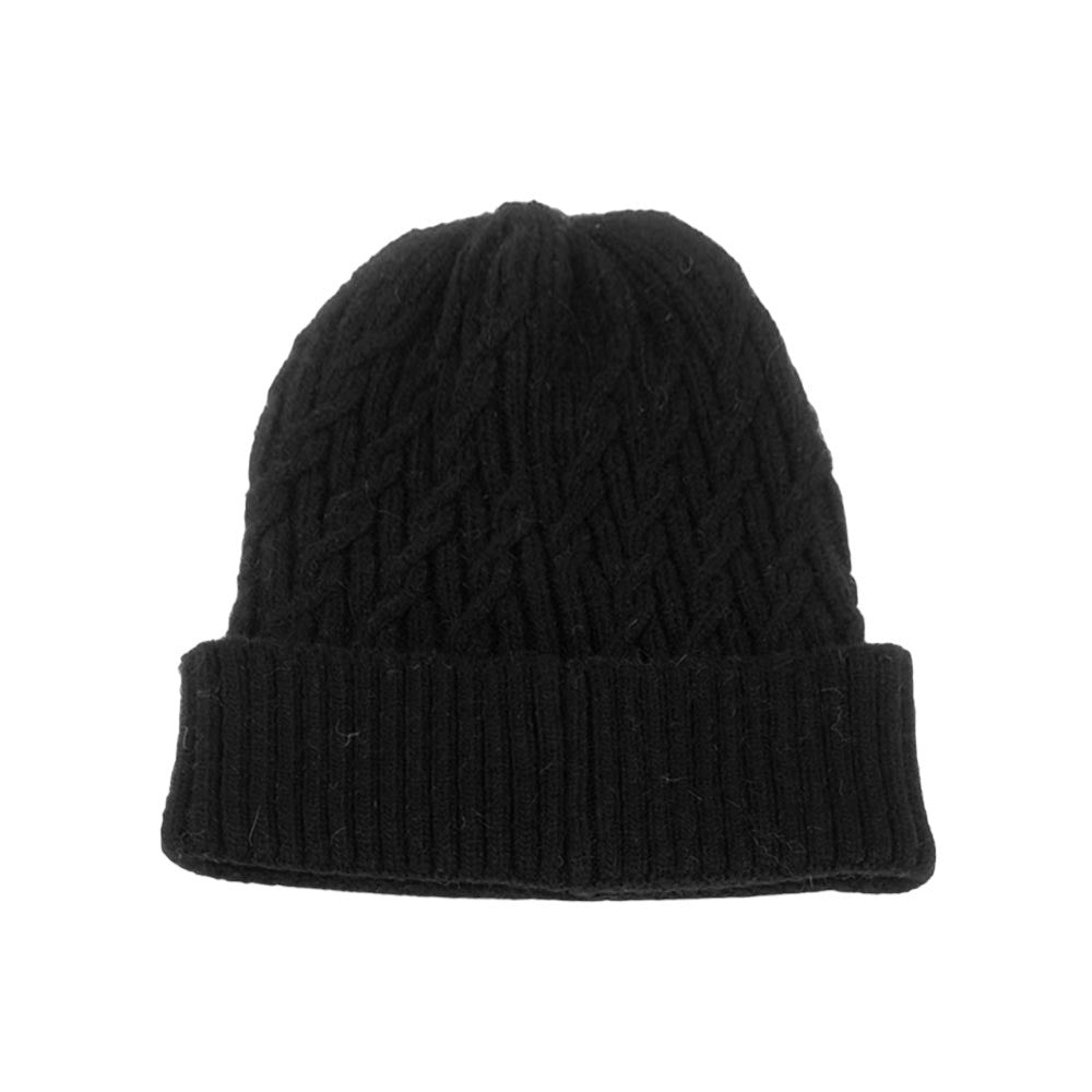 Black Solid Braided Knit Beanie Hat, wear this beautiful beanie hat with any ensemble for the perfect finish before running out the door into the cool air. An awesome winter gift accessory and the perfect gift item for Birthdays, Christmas, Stocking stuffers, Secret Santa, holidays, anniversaries, etc. Stay warm & trendy!