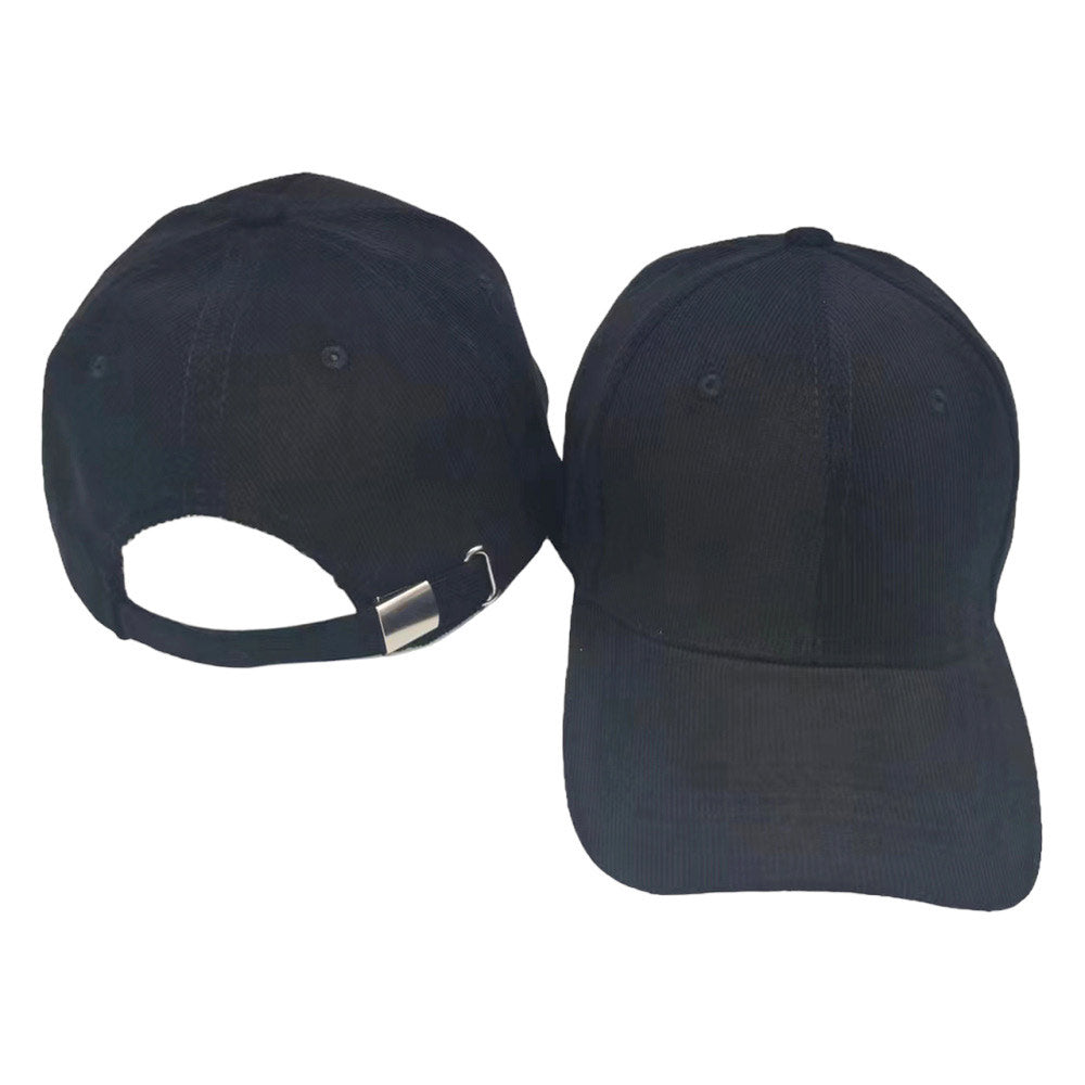 Black Solid Corduroy Baseball Cap, this stylish is designed with comfortable durability in mind. This lightweight cap will keep you comfortable in any weather. This classic baseball cap is perfect for everyday outings. It's an excellent gift for your friends, family, or loved ones.
