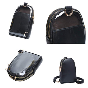 Black Solid Faux Leather Sling Bag, is the perfect combination of style and convenience. Crafted from durable faux leather, it can withstand daily wear and tear and its adjustable shoulder strap ensures a comfortable fit. Perfect Birthday Gift, Anniversary Gift, Mother's Day Gift, Graduation Gift, Valentine's Day Gift.