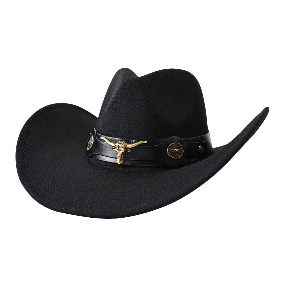 Black Steer Head Pointed Cowboy Hat, Shield yourself from the sun, and keep your style eye-catchy with this Cowboy Hat! No matter where you go, on the beach, at summer parties, or outside it will keep you cool and comfortable. Perfect gifts for birthdays, Mother’s Day, anniversaries, holidays, Valentine’s Day, etc.