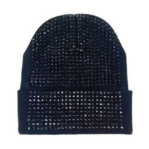 Black  Solid Knit Beanie Hat, stay warm and fashionable with this studded beanie hat. This is the perfect hat for any stylish outfit or winter dress. Perfect gift for Birthdays, Christmas, Stocking stuffers, Secret Santa, holidays, anniversaries, etc. to your friends, family, or loved ones. Happy Winter!