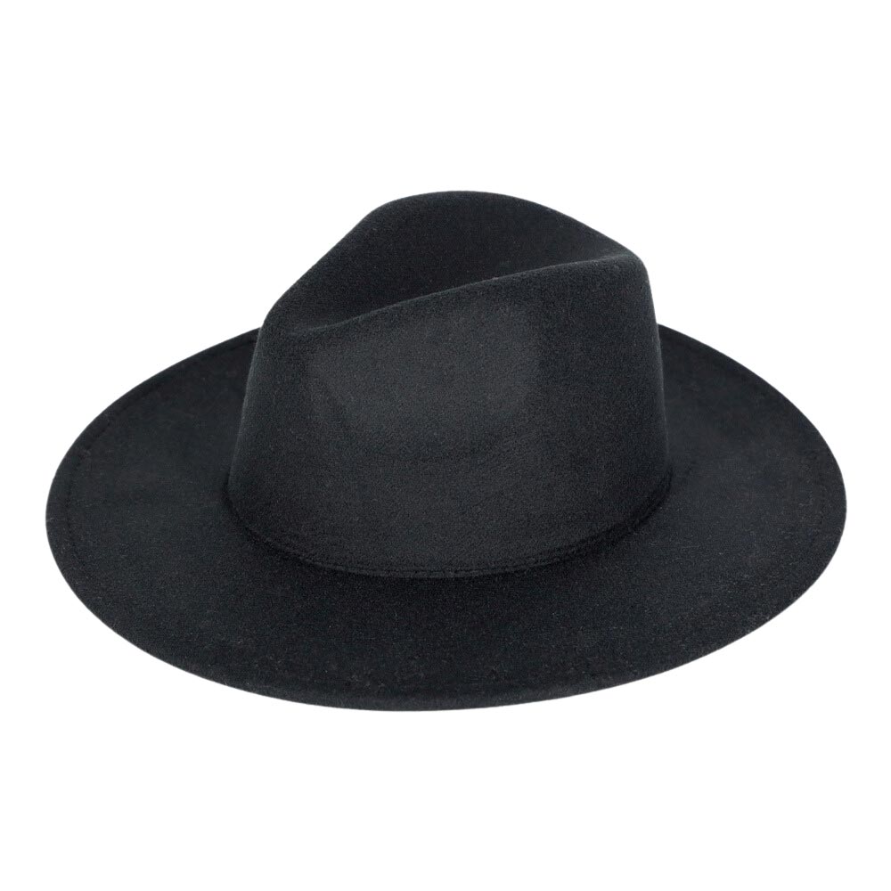 Black Trendy Solid Panama Hat, This unique, timeless & classic Hat with solid color trim that looks cool & fashionable. This Panama hat is a good companion when you go shopping, fishing, beach travel, or camping. Can be used throughout all seasons to keep you safe from the sun. Stay comfortable throughout the year.