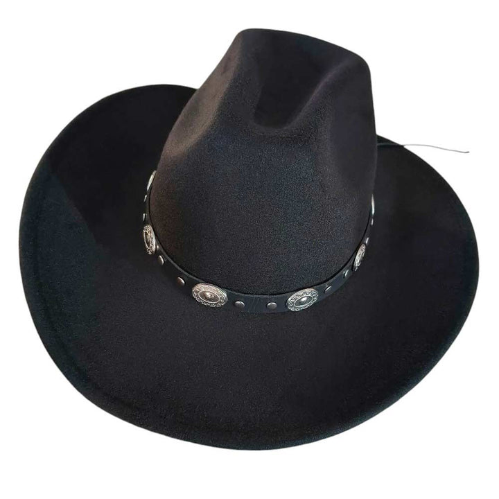 Black-Western Style Belt Pointed Cowboy Fedora Hat is expertly crafted with a classic design and a modern twist. Adds a touch of authenticity while the pointed shape gives it a contemporary edge. Made with high-quality materials, this hat is durable and stylish, making it the perfect accessory for any outfit.