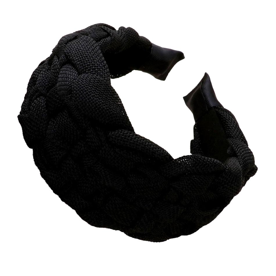 Black Woven Fabric Headband, create a natural & beautiful look while perfectly matching your color with the easy-to-use woven fabric headband. Add a super neat and trendy knot to any boring style. Perfect for everyday wear, special occasions, outdoor festivals, and more. Awesome gift idea for your loved one or yourself.