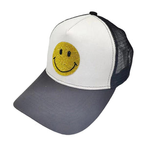 Black Yellow White Bling Smile Accented Mesh Back Baseball Cap, this stylish baseball cap is the perfect accessory for any casual outing. Comfortable and perfect for keeping the sun off of your face. It looks so pretty, bright, and elegant in any season. This cap is a fantastic gift for your loved one.