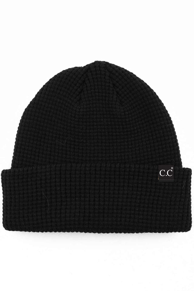 Black C.C Slouchy Cuff Beanie Hat features a relaxed slouchy silhouette with a classic cuff for effortless everyday winter style. Crafted with a soft stretch fit, it delivers cozy warmth and laid-back comfort while elevating your cold-weather outfits.