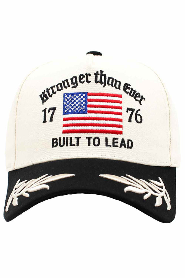 Black Elevate your everyday style with this patriotic baseball cap featuring bold "STRONGER THAN EVER" embroidered lettering. Crafted from 100% cotton, it offers breathable comfort perfect for all-day wear. The classic design works with any casual outfit, whether you're running errands or showing your spirit. One size fits most, making it an easy grab-and-go accessory. A timeless piece that combines comfort with meaningful style.