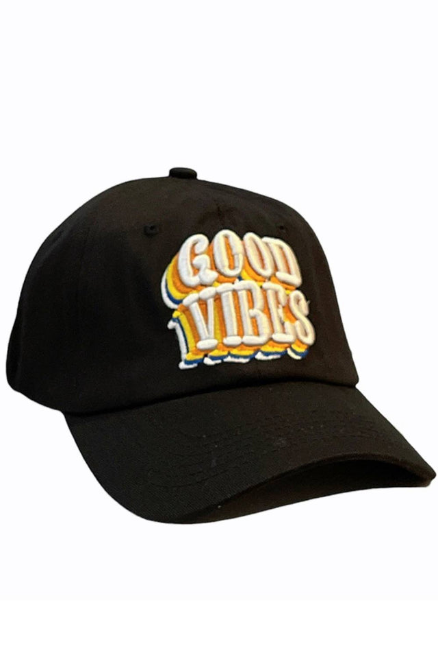 Black Spread positive energy wherever you go with this GOOD VIBES Baseball Cap, designed to add a cheerful, laid-back touch to your outfit. Featuring a classic curved brim and comfortable fit, it’s perfect for everyday wear and effortless style.