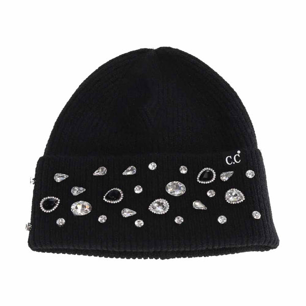 Rhinestone Charm Cuff C.C Beanie