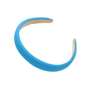 Light Blue Solid Padded Headband, create a natural & beautiful look while perfectly matching your color with the easy-to-use solid headband. Push your hair back and spice up any plain outfit with this headband! 