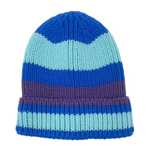 Blue Striped Cuff Beanie Hat, is a perfect accessory for the colder months. Crafted from acrylic and polyester materials, this beanie provides maximum warmth without compromising on style. Its unique striped cuff design ensures comfort and a standout look. Stay warm and look stylish with the Striped Cuff Beanie Hat.