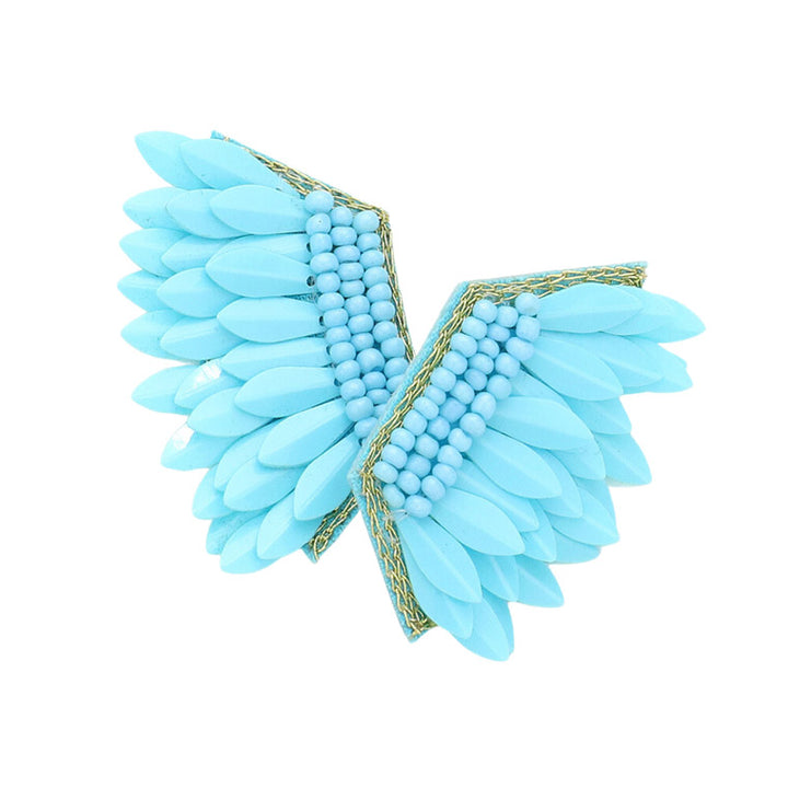 Light blue Boho Fringe Beaded Earrings are the perfect accessory to boho-ify your look! They feature a felt backing for comfort, and colorful beading for that added fringe-y flair. Perfect Birthday Gift, Anniversary Gift, Christmas Gift, Regalo Cumpleanos, Regalo Navidad, Aniversario, etc