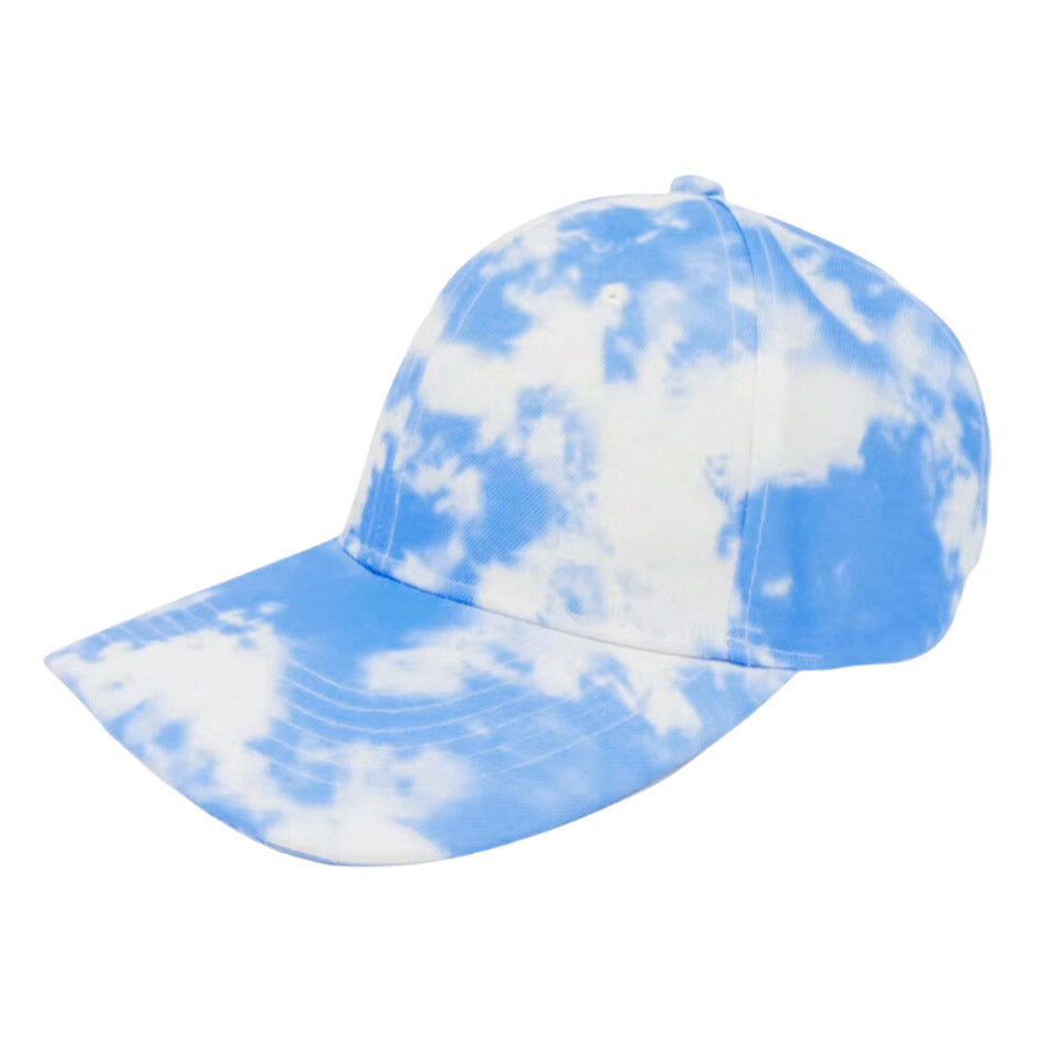 Blue Tie Dye Baseball Cap Perfect for a bad hair day, you can pull your messy bun or high ponytail through, perfect to keep your hair away from you face while exercising, running, playing tennis or just taking a walk outside. Adjustable Velcro strap gives you the perfect fit. Great Birthday Gift, Thank you Gift