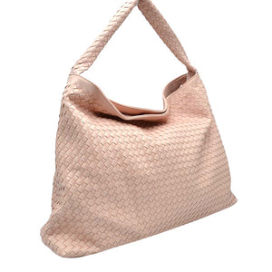 Blush Top Handle Woven Patterned Tote Bag, is a stylish and comfortable way to carry all your daily necessities. Featuring top handles, it's perfect for carrying over the shoulder, and its woven design ensures that it stands out from other handbags. 