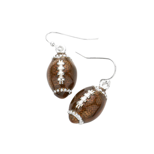 Brown 3D Football Dangle Earrings, is an awesome collection to show off your trendy collection on your favorite team's match day at the gallery or anywhere. These beautifully unique designed earrings with beautiful colors are suitable as gifts for wives, girlfriends, lovers, friends, mothers, or family members.