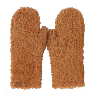 Brown C.C Faux Fur Mittens, Stay warm and cozy. These mittens are made with ultra-soft faux fur for maximum insulation and comfort. The faux fur is lightweight and breathable while providing excellent temperature control. An adjustable wristband allows for the perfect fit. Enjoy superior warmth during the cold winter months.