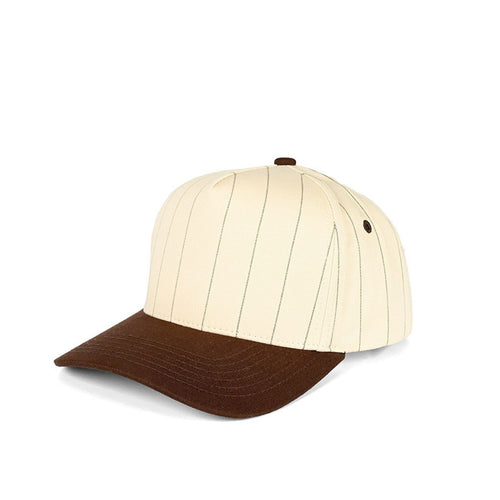 C.C Pinstripe Palin Two Tone Trucker Cap - Brown