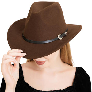 Brown Faux Leather Band Solid Fedora Panama Hat, a versatile and timeless accessory that makes for a perfect gift. Crafted with a faux leather band for a touch of sophistication, this hat adds a class to any outfit. Stay in vogue and make a statement with this must-have accessory that's bound to impress. Elevate your style!
