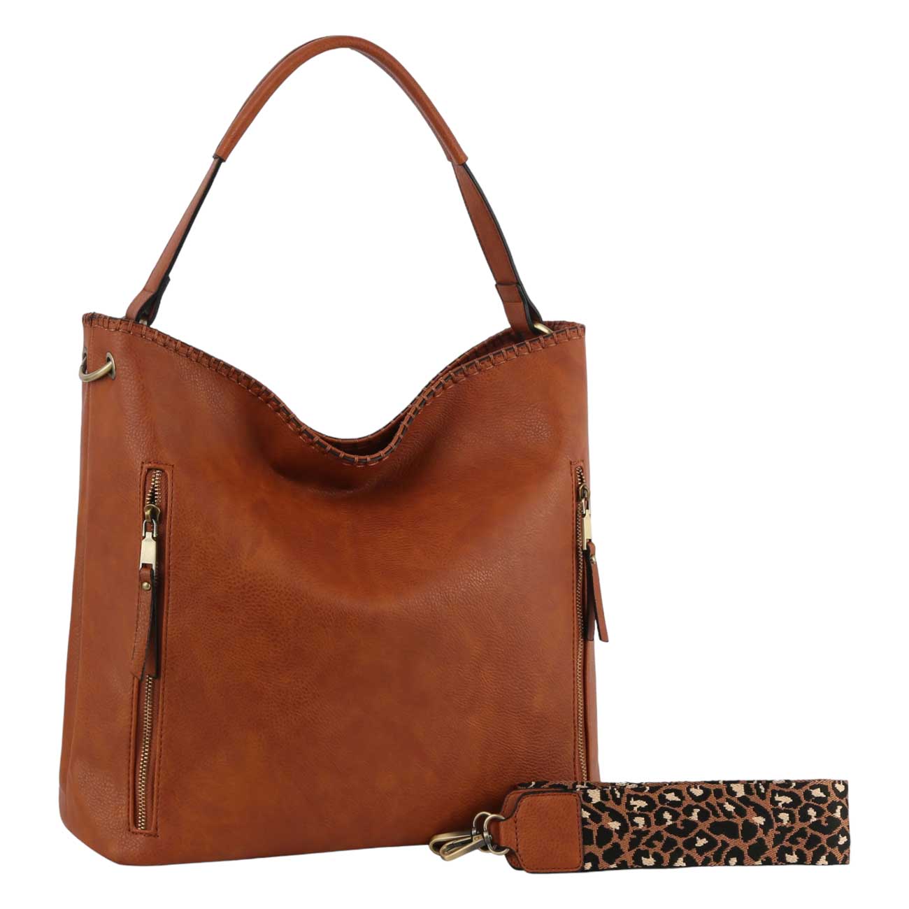 Brown Faux Leather Fashion Hobo Handbag with Guitar Strap, you can adjust according to your style can be used as crossbody. Look like the ultimate fashionista with these Hobo Handbag! Add something special to your outfit! This fashionable bag will be your new favorite accessory. Perfect Birthday Gift, Anniversary Gift, Mother's Day Gift, Graduation Gift, Valentine's Day Gift.