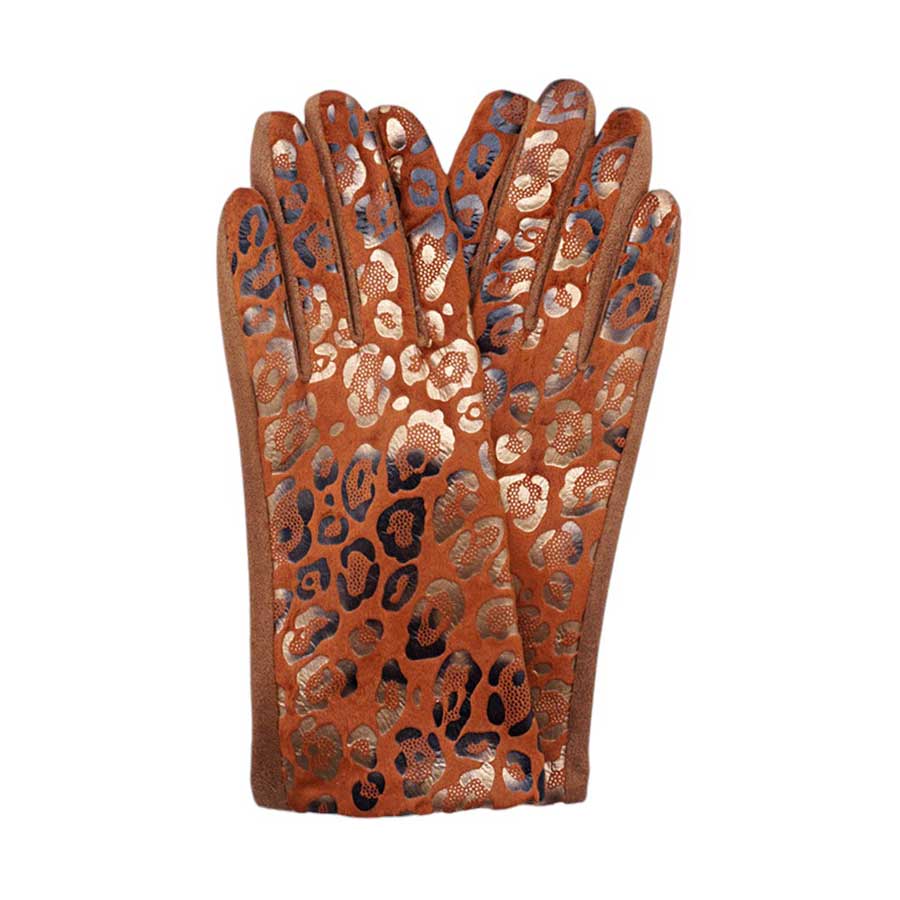 Brown-Leopard Pattern Smart Touch Gloves - the perfect combination of fashion and functionality. Keep your hands warm while using your touchscreen devices, thanks to the smart touch technology. With a stylish leopard pattern, these gloves are a must-have for any fashion-forward individual.
