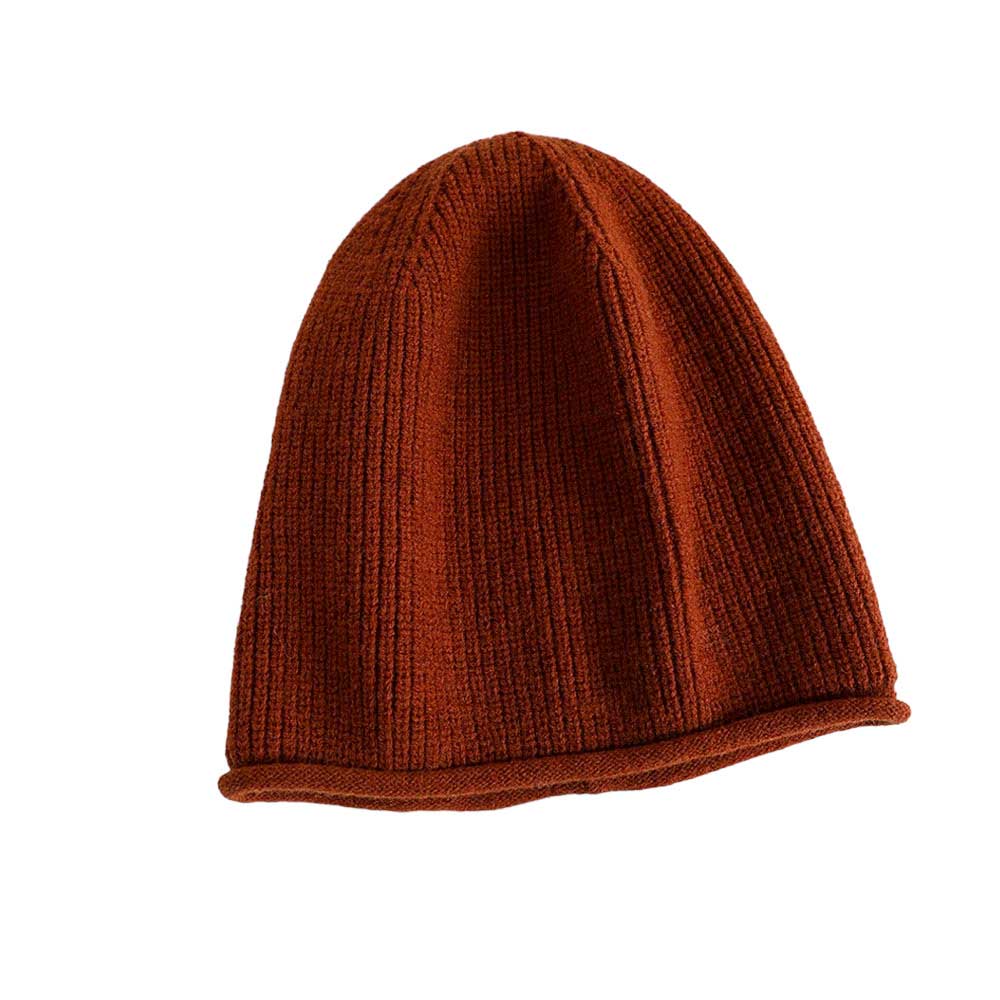 Brown Trendy Solid Knit Beanie Hat, wear this beautiful beanie hat with any ensemble for the perfect finish before running out the door into the cool air. An awesome winter gift accessory and the perfect gift item for Birthdays, Christmas, Stocking stuffers, Secret Santa, holidays, anniversaries, Valentine's Day, etc.