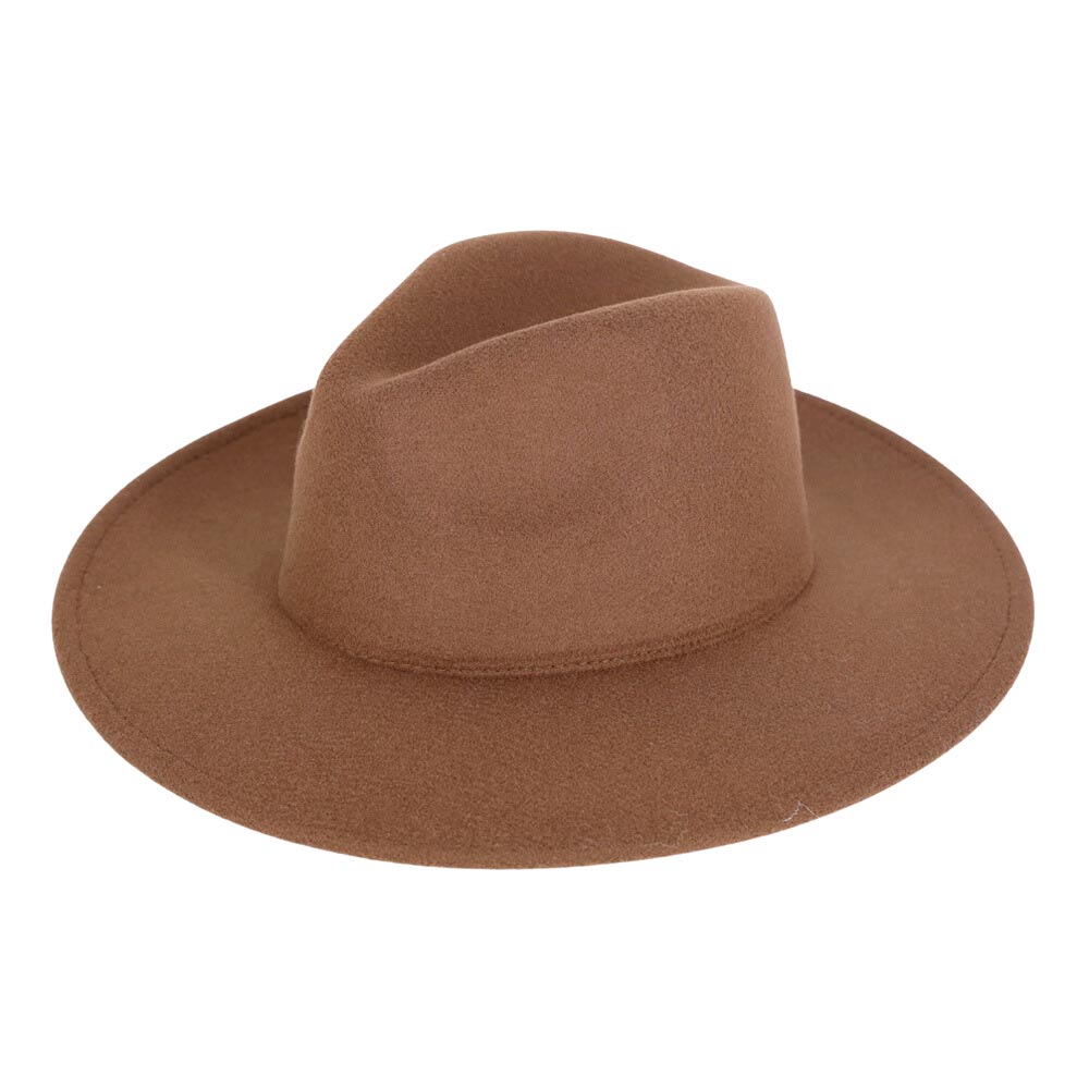 Brown Trendy Solid Panama Hat, This unique, timeless & classic Hat with solid color trim that looks cool & fashionable. This Panama hat is a good companion when you go shopping, fishing, beach travel, or camping. Can be used throughout all seasons to keep you safe from the sun. Stay comfortable throughout the year.