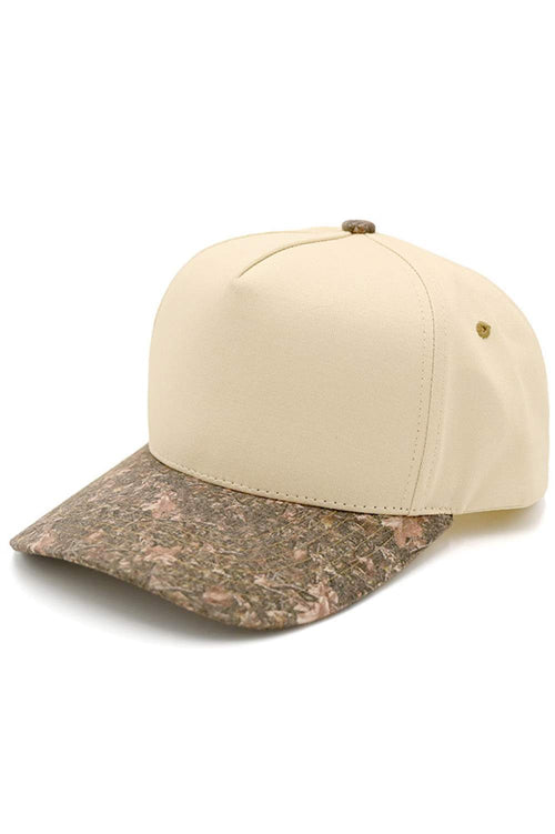C.C Women's Two Tone Canvas Trucker Cap Hat - Brown Camo