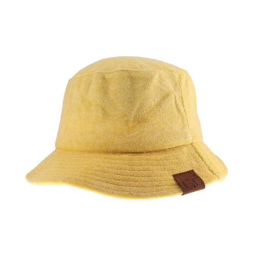 C.C Women's Terry Cloth Bucket Hat - Bumble Bee