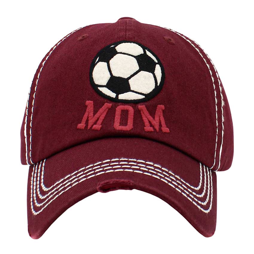 Black Soccer Mom Message Vintage Baseball Cap, keep your styles on even when you are relaxing at the pool or playing at the beach. Large, comfortable, and perfect for keeping the sun off of your face and neck. An excellent gift for your mom on her birthday, Mother's Day, Valentine's Day, or any other meaningful occasion.