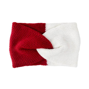 Burgundy White Game Day Two Tone Knit Earmuff Headband, offers both style and warmth with its eye-catching two-tone design. The soft and warm knit fabric keeps your ears toasty. Perfect for outdoor activities, the adjustable band ensures a snug and comfortable fit. Perfect gift for friends & family members in the cold days.