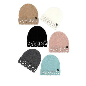 C.C Rhinestone Charm Beanie, is the perfect accessory for a chilly winter day. It's the perfect winter touch you need to finish your outfit in style. Awesome winter gift accessory for Birthday, Christmas, Stocking Stuffer, Secret Santa, Holiday, Anniversary, or Valentine's Day to your friends, family, and loved ones.