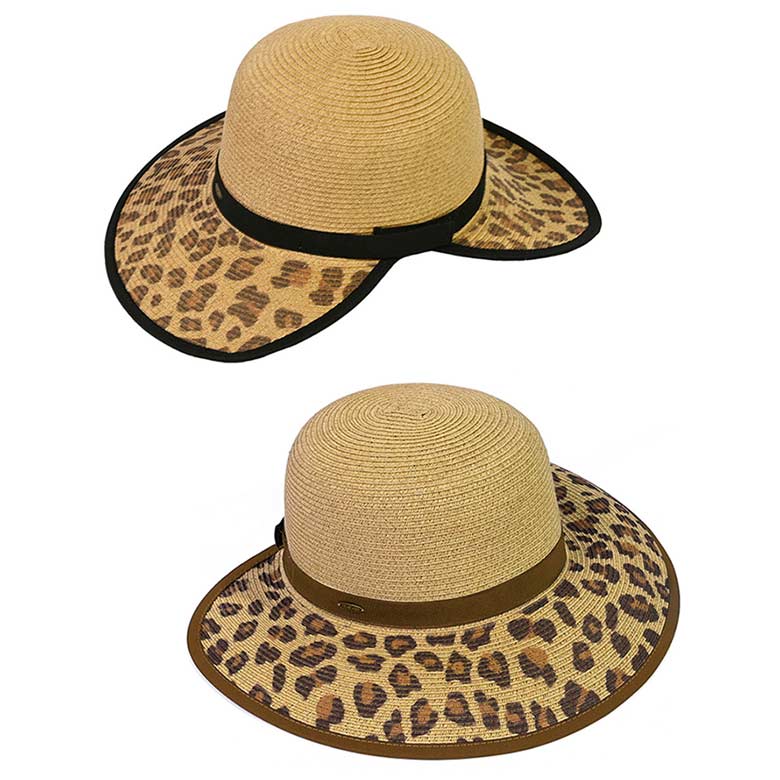 C.C Trendy Leopard Wide Brim Straw Sun Hat, keep your styles on even when you are relaxing at the pool or playing at the beach. Large, comfortable, and perfect for keeping the sun off of your face, neck, and shoulders. Perfect gifts for Christmas, holidays, Valentine’s Day, or any meaningful special occasion.
