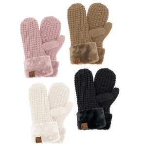 C.C Waffle Knit Mittens, keep your hands warm and cozy with their special knit design. Crafted from a lightweight material, they offer maximum breathability and keep hands comfortable even in cold temperatures. Practical winter gift for family members, parents, grandparents, outdoor activists, or close friends.