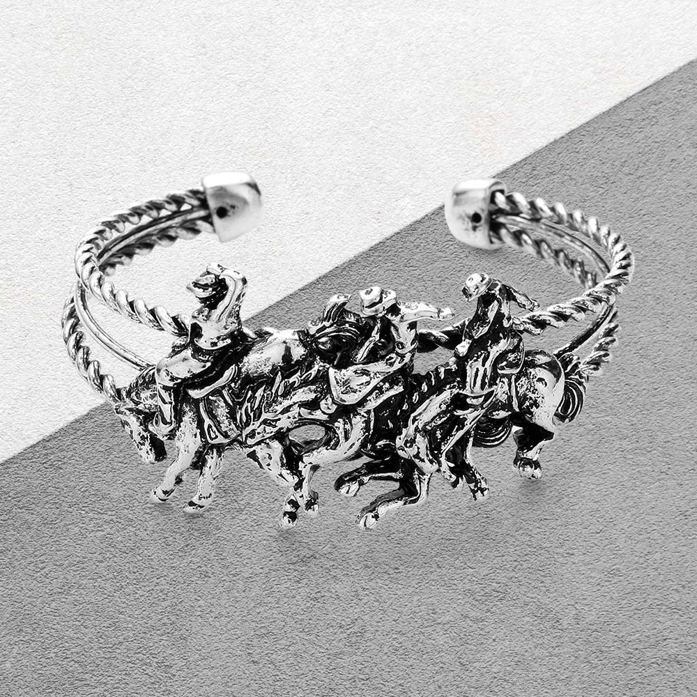 Metal Derby Riding Running Horse Cuff Bracelet – Madeline Love