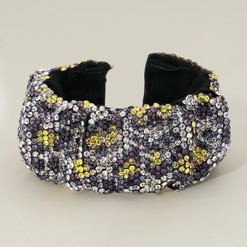 Madeline Love Yellow Bling Leopard Patterned Pleated Adjustable Cuff Bracelet - Bracelets