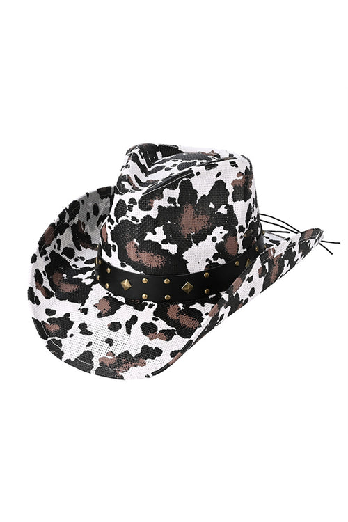 C.C Cow Print Cowboy Hat - Cow Print