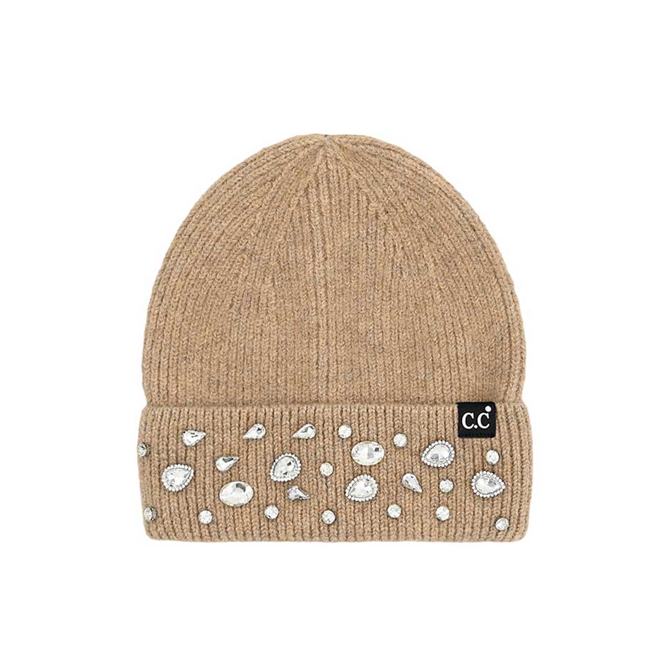 Camel C.C Rhinestone Charm Beanie, is the perfect accessory for a chilly winter day. It's the perfect winter touch you need to finish your outfit in style. Awesome winter gift accessory for Birthday, Christmas, Stocking Stuffer, Secret Santa, Holiday, Anniversary, or Valentine's Day to your friends, family, and loved ones.