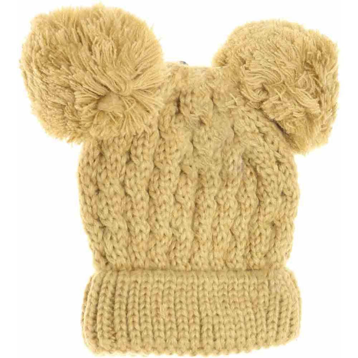 Camel Kids Solid Double Pom CC Beanies are expertly designed to provide exceptional warmth and comfort. Featuring a double-layered knit construction, these beanies ensure enhanced insulation for chilly days. Their solid-color design, paired with double pom accents, offers a stylish yet playful look, ideal for active children. Made from soft, durable materials, they fit snugly without sacrificing comfort, making them a reliable choice for everyday wear during colder seasons.