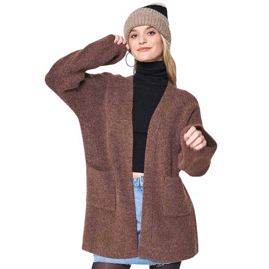 Camel Open Front Knit Cardigan, is the perfect accessory for keeping you comfortable and classy everywhere. It keeps you warm and toasty on winter and cold days. You can wear it on any casual outfit! Perfect Gift for Wife, Mom, Birthday, Holiday, Christmas, Anniversary, Fun Night Out. Happy Winter!
