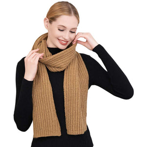 Camel Solid Knit Oblong Scarf, Look stylish and stay warm. Its lightweight yet durable construction will ensure long-lasting comfort and warmth while its iconic design will differ you from the crowd. An excellent Fall-Winter gift choice for your parents, family members, loved ones, friends, or yourself.