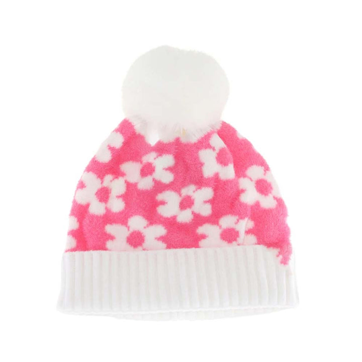 CandyPink KIDS Daisy Faux Fur Pom C.C Beanie combines warmth and style for active children. Crafted from soft, insulating material, it provides cozy protection during cold weather. The playful faux fur pom adds a fun, fashionable touch, making it ideal for everyday wear or outdoor activities. Durable and easy to wear, this beanie offers both comfort and a snug fit for kids on the go. 