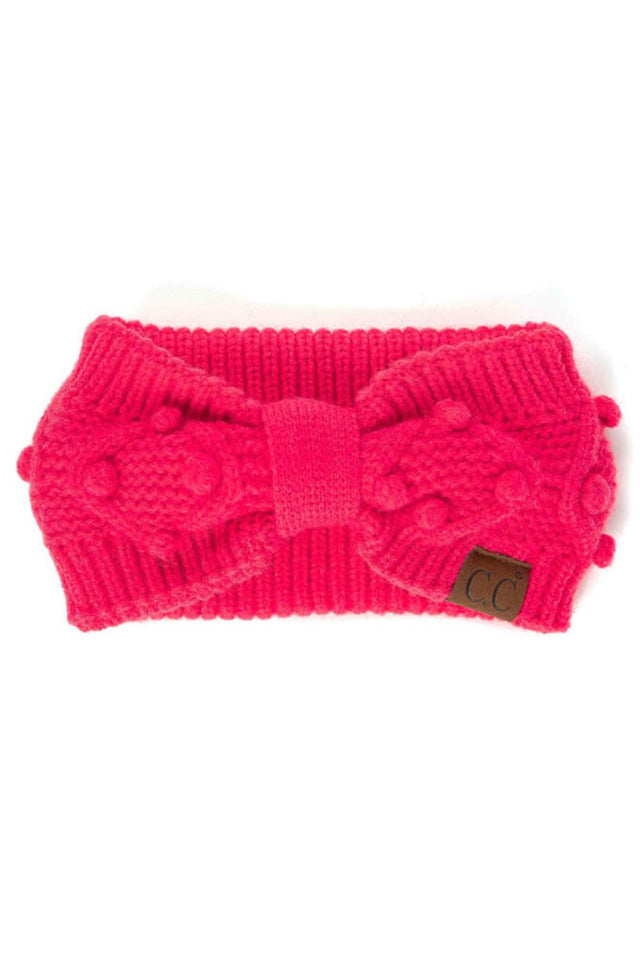 Candy Pink Cozy up with the C.C Bobble Headwrap, the perfect accessory for chilly days and casual style. Crafted from 100% acrylic, this soft and stretchy headwrap features handmade bobbles that add playful texture and charm. One size fits most, making it an easy grab-and-go essential. Whether you're running errands or bundling up outdoors, this versatile wrap keeps you warm while adding a touch of personality to any outfit. Made in China with quality craftsmanship you can trust.