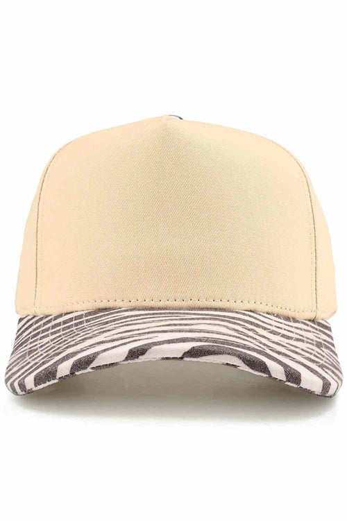 C.C Women's Two Tone Canvas Trucker Cap Hat - Zebra