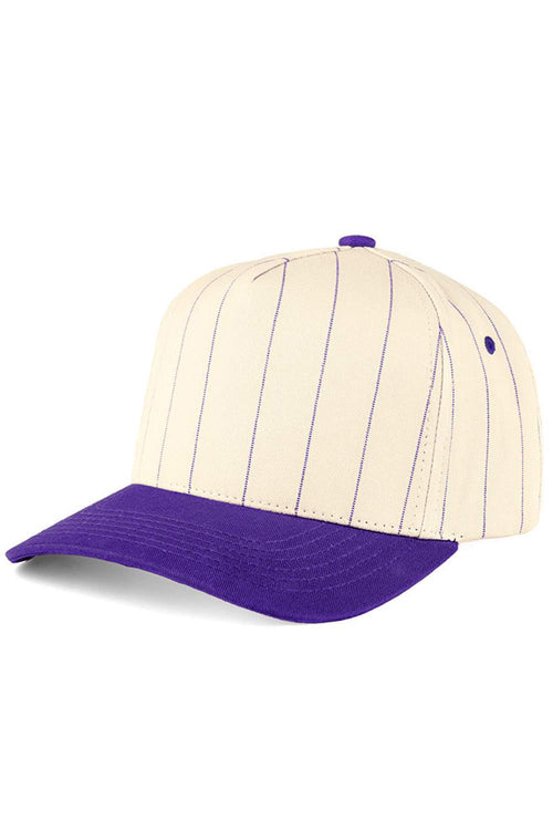 C.C Pinstripe Palin Two Tone Trucker Cap - Purple