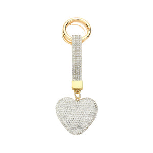 Clear Bling Heart Keychain, is beautifully designed with a heart-themed stone design that will make a glowing touch on one's heart whom you care about & love. Crafted with durable materials, this accessory shines and sparkles. It's an excellent gift for your loved ones to make their moment special.