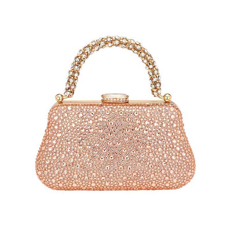 AB Silver Bling Top Handle Crossbody Evening Bag, is the perfect accessory to complete any outfit. The durable construction and fashionable design of this bag make it ideal for special occasions. With enough space for a cell phone, lipstick, and other essential items, you'll never be without the perfect accessory.