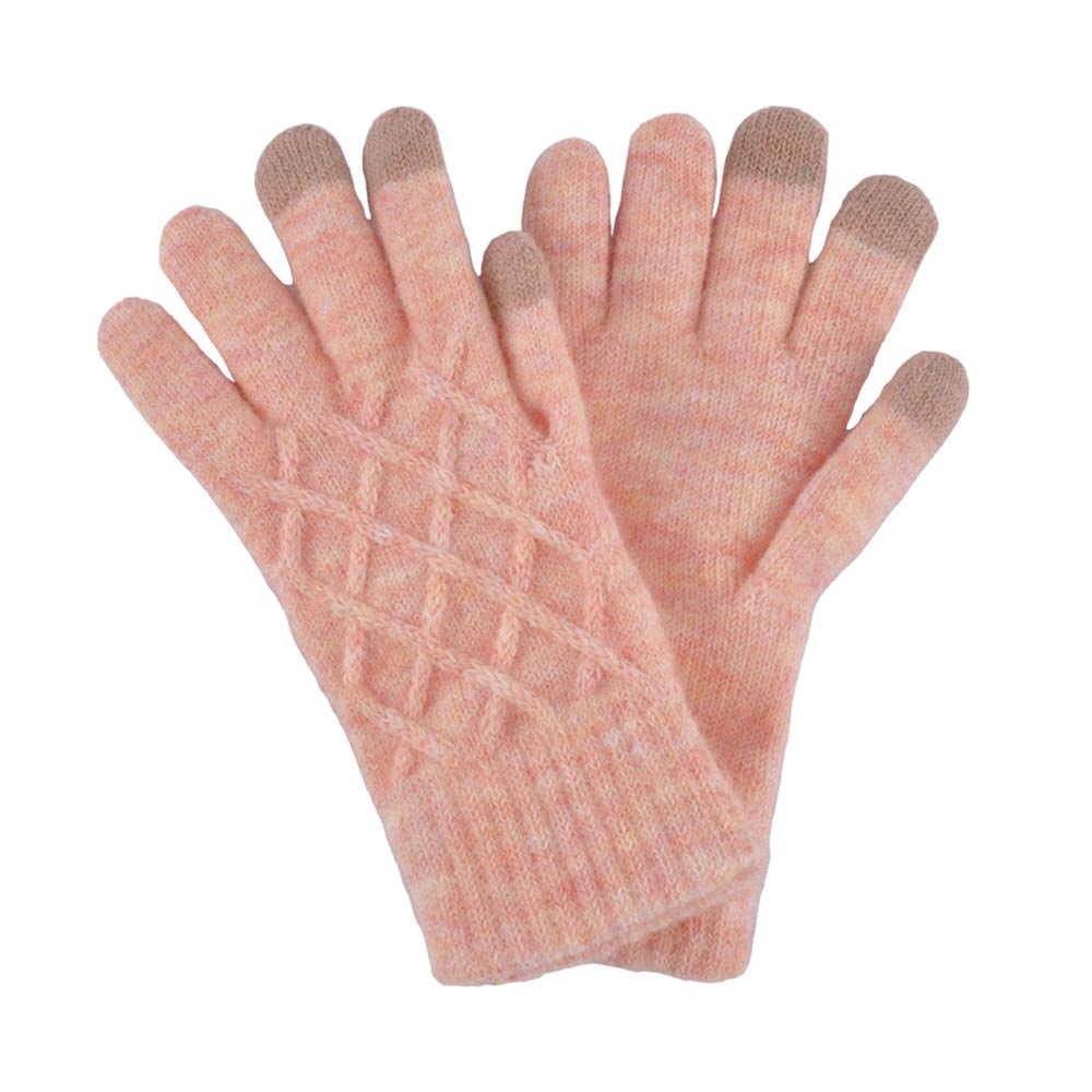 Coral Soft Knit Touch Smart Gloves, give your look so much eye-catchy with knit gloves, a cozy feel. It's very attractive, and cute looking that will save you from cold and chill on cold days and the winter season. A pair of these gloves are awesome winter gift for your family, friends, anyone you love, and even yourself.